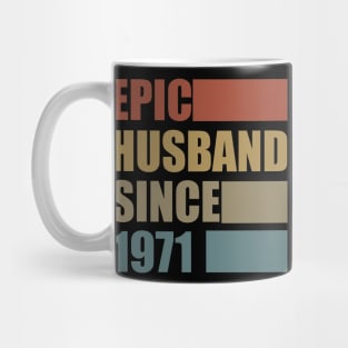 Vintage Epic Husband Since 1971 Mug